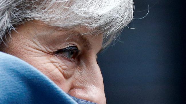 British Prime Minister Theresa May gets into a vehicle at Downing Street, as she faces a vote on Brexit, in London, Britain March 13, 2019. REUTERS/Henry Nicholls - RC1555DD68C0