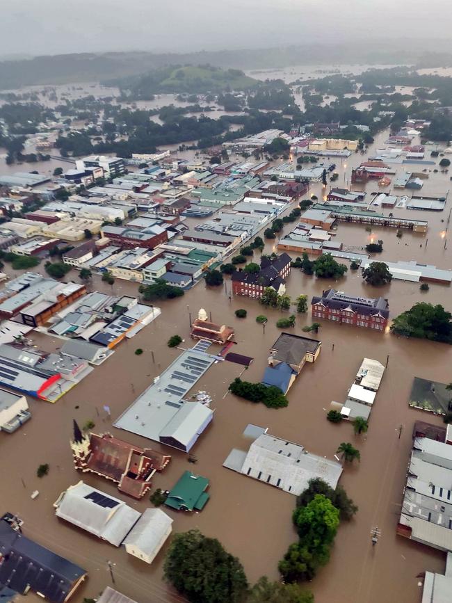 Lismore in northern NSW this year experienced some of the worst floods in a century. Picture: NCA NewsWire