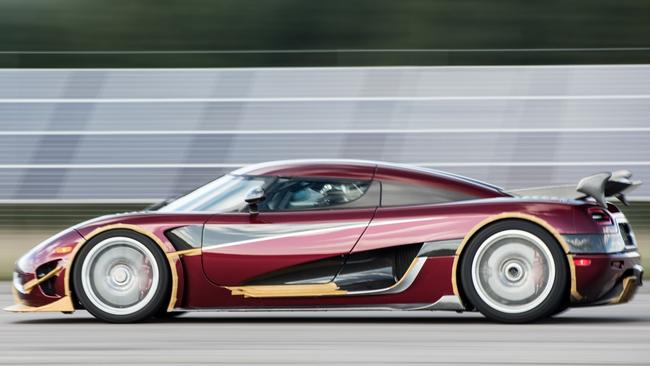 The Koenigsegg Agera RS hit a maximum of 457km/h at the weekend. Photo supplied.