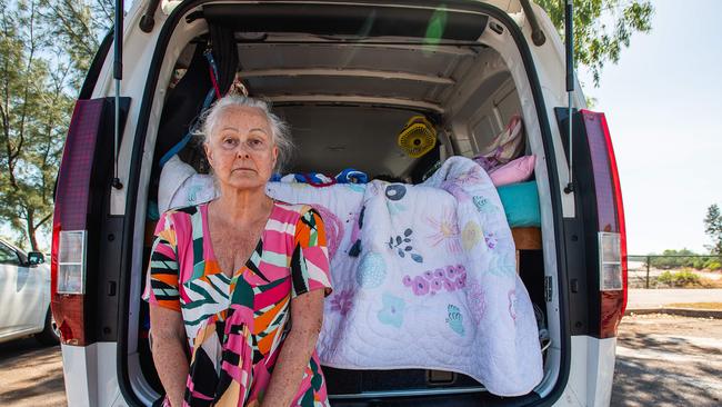 Wendy usually parks up along the Nightcliff Foreshore each night to sleep. Picture: Pema Tamang Pakhrin