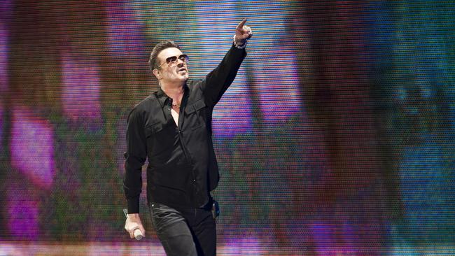 British pop singer-songwriter George Michael performs in Perth in February 2010. Picture: AAP