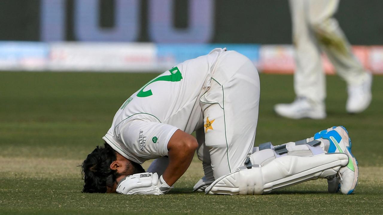 Pakistan's Imam-ul-Haq feasted on the flat wicket, scoring twin centuries. Picture: AFP