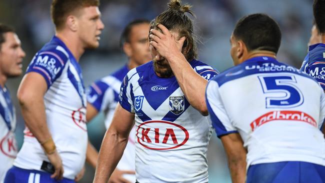 Kieran Foran says it all. Image: AAP Image/Dean Lewins