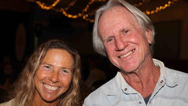 Lin Sutherland and Gordan Knight at the Save the Waves Film Festival at Tom Atkin Hall for Gold Coast at Large. Picture, Portia Large.