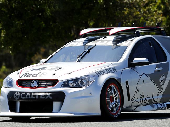 Race pace ... V8Supercar tribute to Sandman at the 2014 Gold Coast 600. Photo: Supplied.