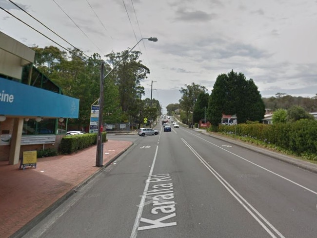 A man was taken to hospital after a crash on Karalta Rd, Erina. Picture: Google maps