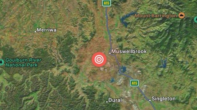 The Seismology Research Centre has pinpointed the earthquake to near Muswellbrook. Picture: Supplied