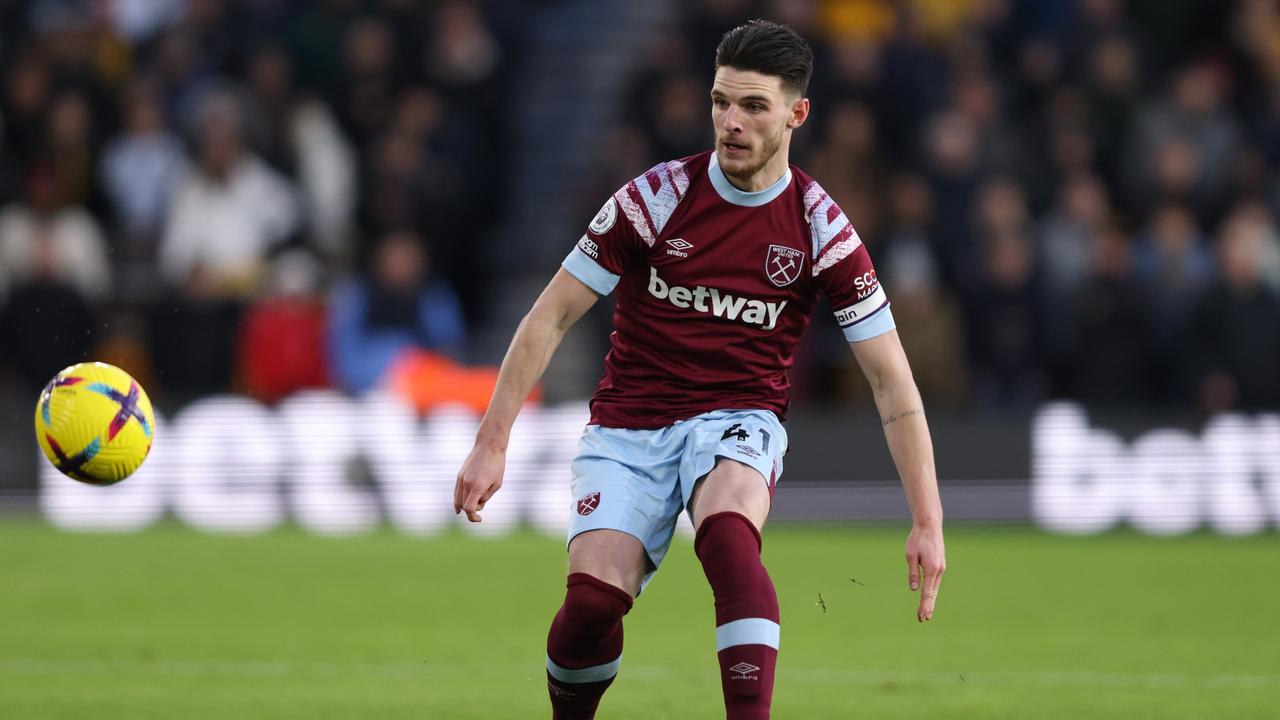 Declan Rice will be a major target for Arsenal in the summer. (Photo by Marc Atkins/Getty Images)