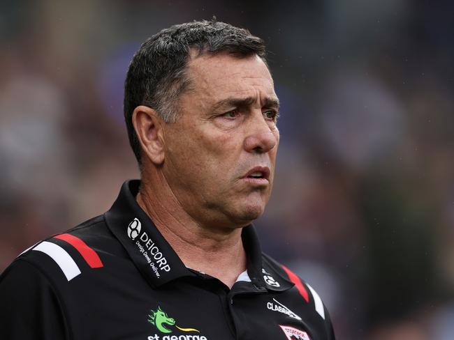 Dragons head coach Shane Flanagan is looking to strengthen his forward stocks. Picture: Cameron Spencer/Getty Images