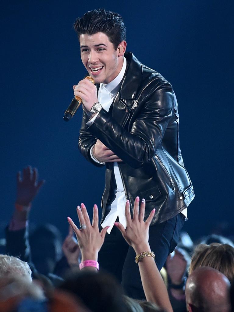 Nick Jonas performs onstage during the 50th Academy Of Country Music Awards 2015 in Texas. Picture: Getty