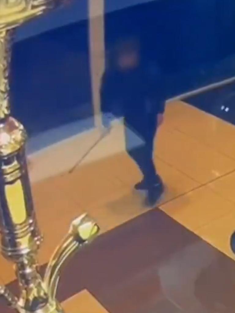 The centre was forced into lockdown. Picture: 9 News