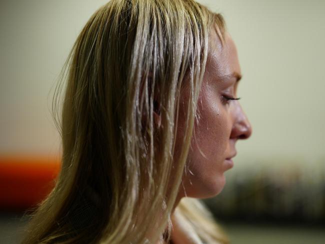 Ariel Bombara says she and her mother fled domestic violence. Picture: ABC News / Phil Hemingway