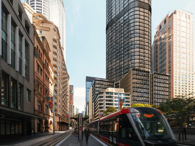 Artists impression of development scheme for 60 Margaret Street, Sydney