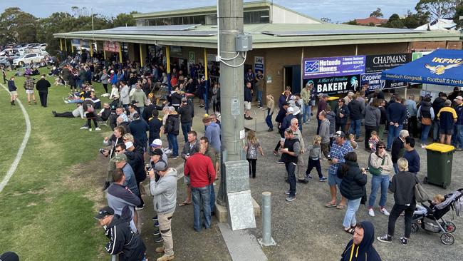 Star power helped attract a big crowd Inverloch-Kongwak's home game against Tooradin-Dalmore.