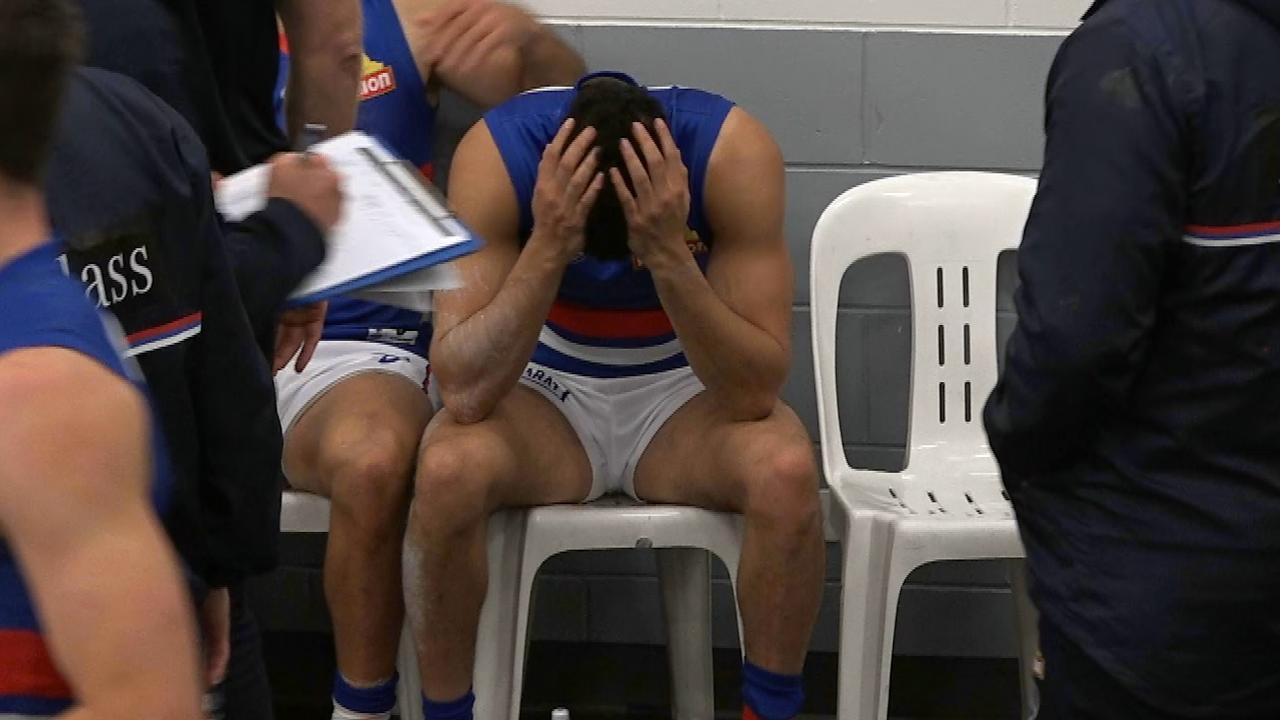 Jason Johannisen was devastated after the game.