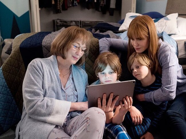 Meryl Streep and Nicole Kidman on set of Big Little Lies 2. Picture: Supplied