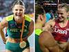 Aussie star backflips over shared gold medal