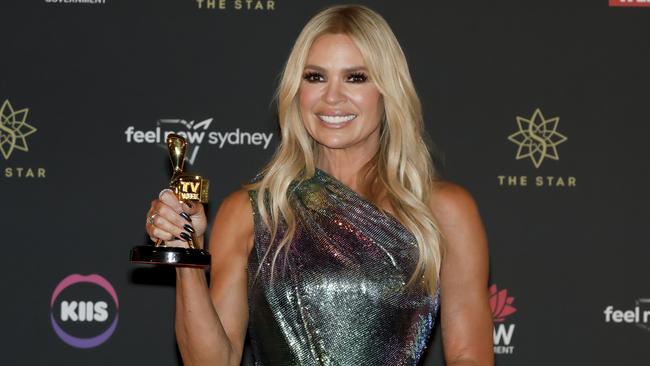 Sonia Kruger with her Gold Logie. Picture: Getty