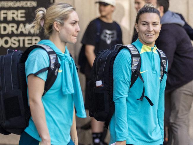 Ellie Carpenter and Stephanie Catley (right) have both worked with Montemurro before.