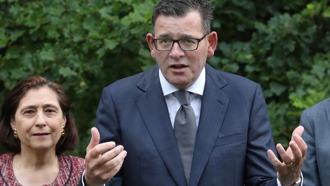 Daniel Andrews and Lily D’Ambrosio. Picture: NCA NewsWire / David Crosling