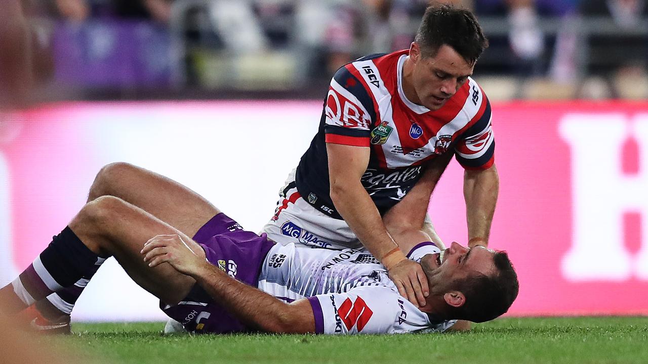 Cooper Cronk and Cameron Smith will resume their battle that reached a peak during last year’s grand final.