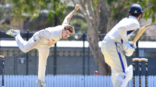 Valley bowler Morgan Galvin Cricket . Picture, John Gass