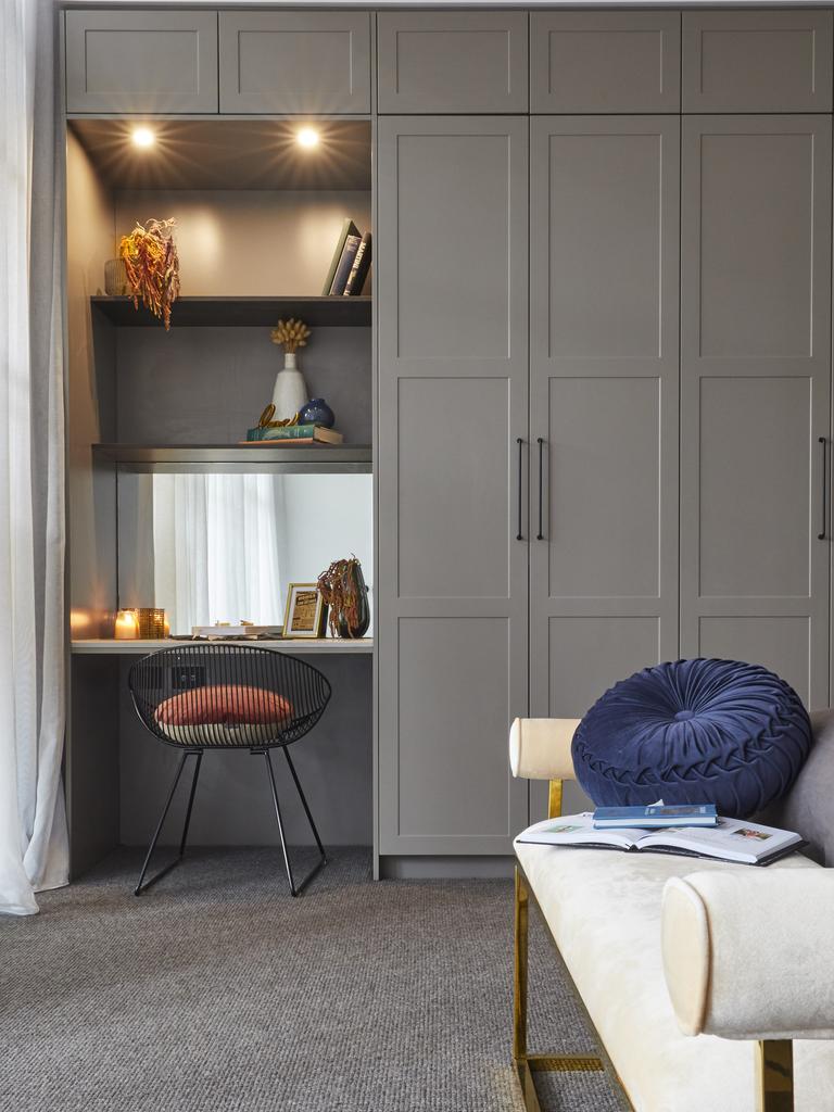The wardrobe was also a winner, especially against the timbered wall. Picture: The Block