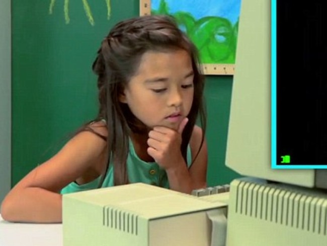 Confused ... Many of the children didn’t know what to press in order to make the computer come alive. YouTube/TheFineBros