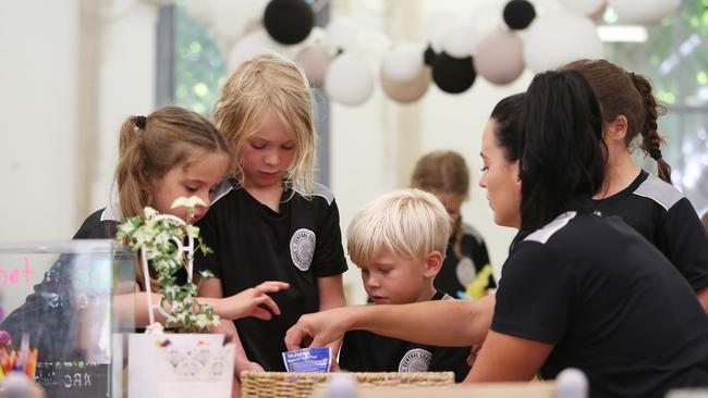 A quick look inside the classroom during the “investigations” session. Picture: Sue Graham