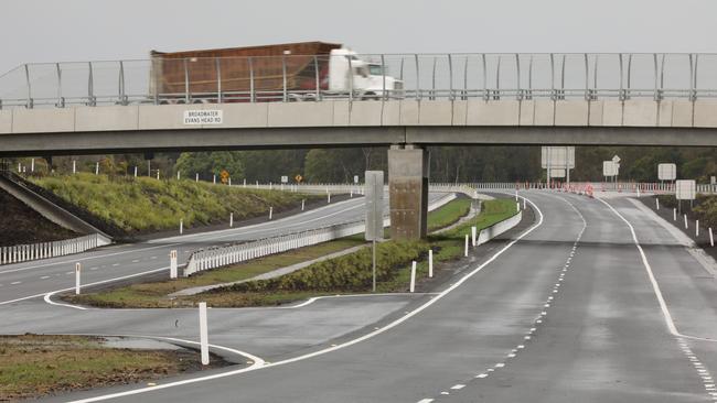 One of two northbound lanes on the Pacific Highway near Broadwater were closed on Sunday morning. Picture: File.