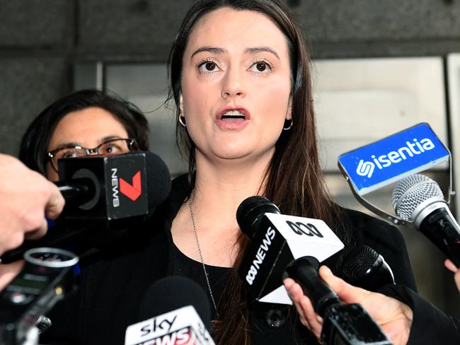 Former addict Shonica Guy claims the game is rigged and is taking the powerful industry through the courts. Picture: AAP Image/Joe Castro