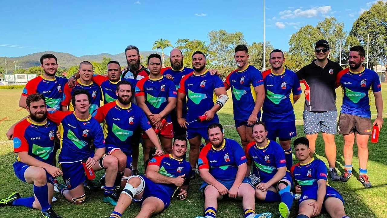 NEW KID ON THE BLOCK: Jyde Dwyer (back row fourth from right) with his new Goats team-mates. Picture: Gladstone Goats - 290719