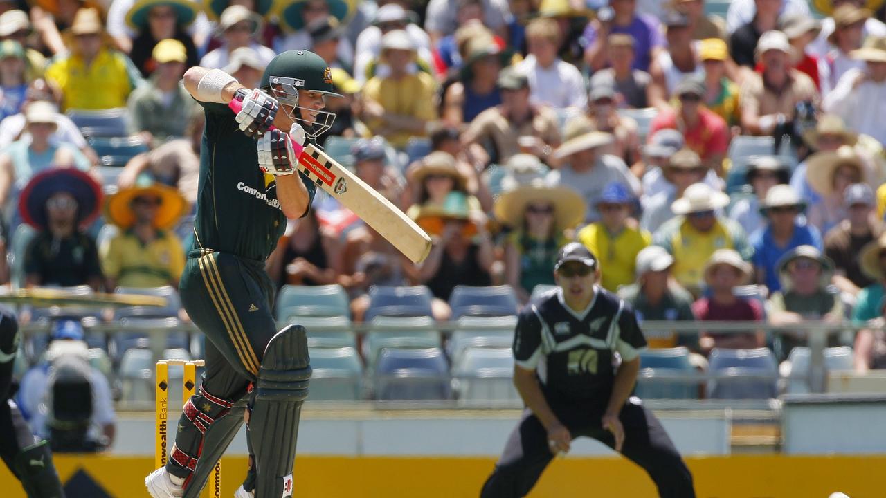 David Warner exploded on the international scene in 2009 as an aggressive opener. Picture: AAP