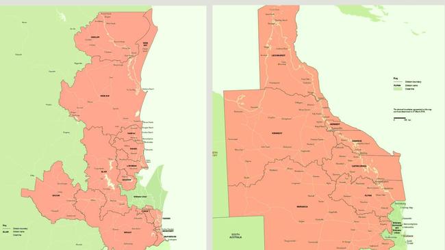 Electorates outside the southeast such as Capricornia have had changes in population. Images: AEC