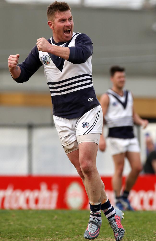 At 42, Gary Moorcroft is giving plenty to local footy. Picture : George Salpigtidis