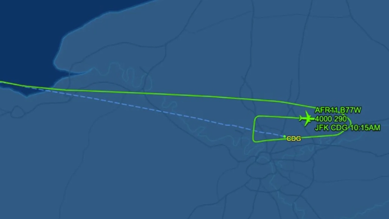 The Boeing 777 was cleared to land at Charles de Gaulle Airport on April 5 when an air-traffic controller heard the pilots struggling. Picture: Flightaware.com