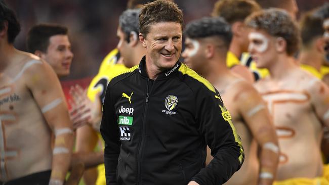 Damien Hardwick has had another brilliant year with the Tigers. Picture: AAP Images