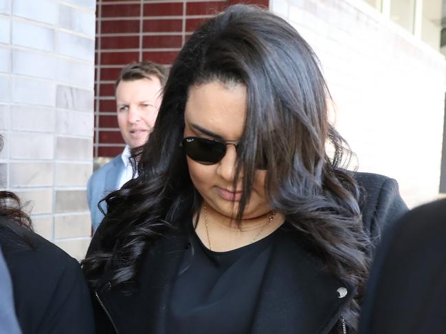 Daughter Meriam Bebawy (23, black straight hair, pictured) Two Sydney women allegedly at the centre of a supermarket brawl over toilet paper at a supermarket that was captured in a video that went viral during the height of the lockdown are due in court for a hearing. Daughter Meriam (23, black straight hair) and Mother Treiza (60, glasses hair tied back) Bebawy arrive at Bankstown court. Picture Rohan Kelly