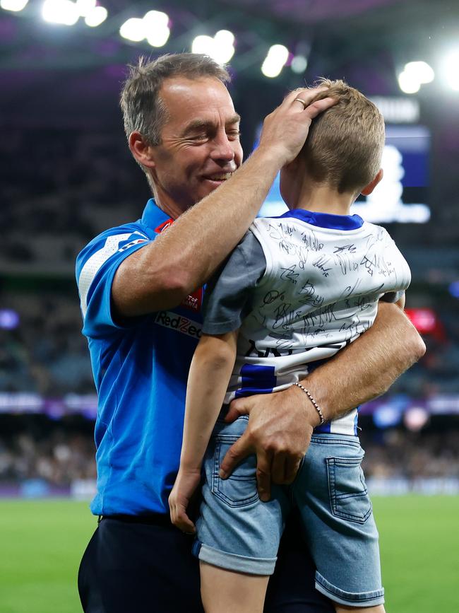 Clarko and Ollie. Picture: Michael Willson/AFL Photos via Getty Images