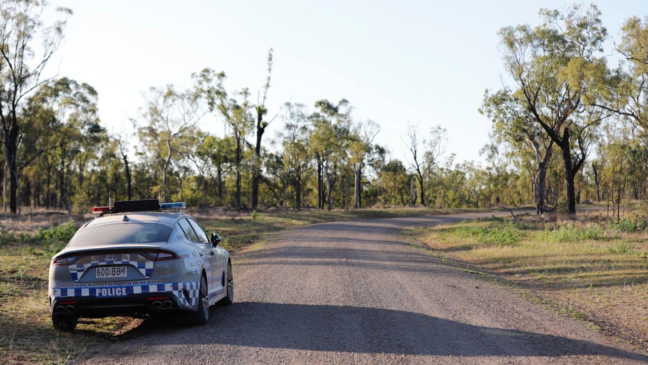 A police car on Sutherland Road, Bogie. Photo - Alana Tacey