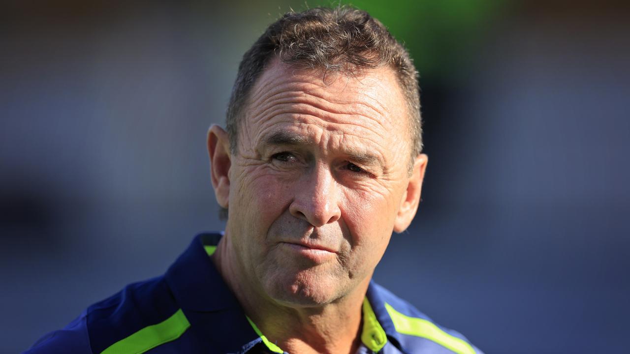 Raiders coach Ricky Stuart is angry at what he says are double standards around suspension calls. Picture: Mark Evans/Getty Images