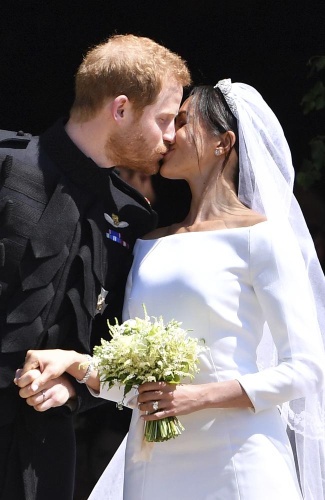 By the time they had left the chapel, the strands hand gone rogue. Picture: Ben Stansall/AP