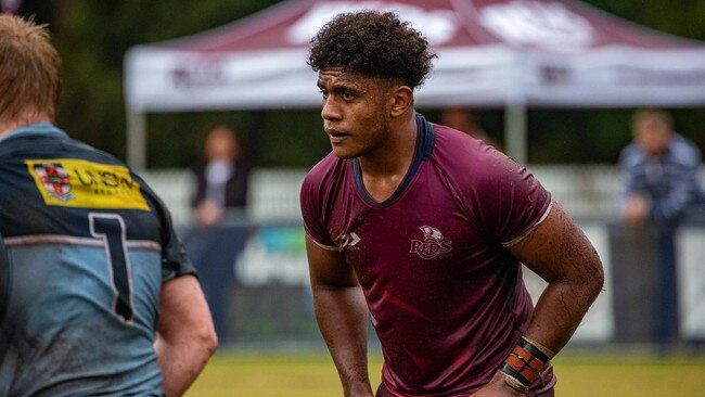 Trevor King in action for the Queensland Reds U18 team. Pic: Tom Primmer.