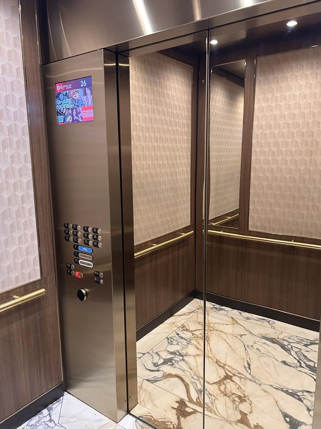 The lifts at the Hilton Resorts World where Young and Smithies came to blows.