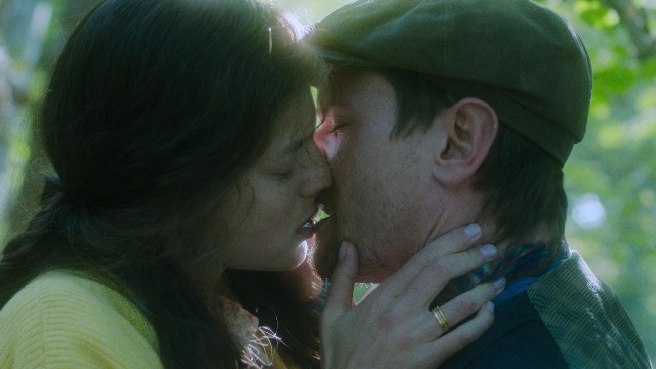 Emma Corrin and Jack O’Donnell in Lady Chatterley’s Lover. Picture: Netflix