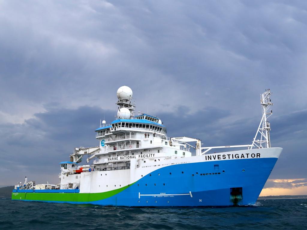 A camera was towed behind the CSIRO’s RV Investigator as part of the research. Picture: CSIRO Marine National Facility