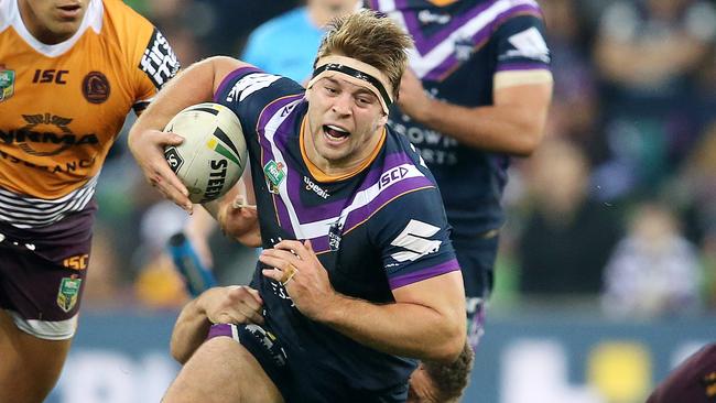 NRL . Melbourne Storm v Brisbane Broncos at AAMI Park. Christian Welch . Pic: Michael Klein