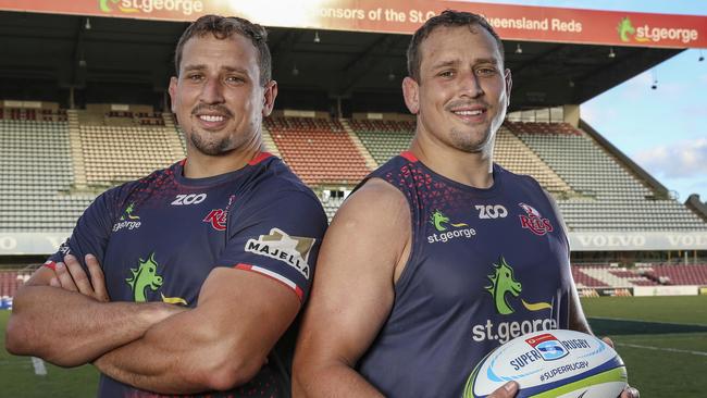 Reds props JP (left) and Ruan Smith won’t be playing against the Sunwolves on Saturday.