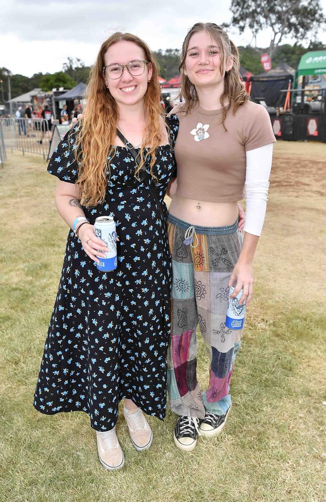 Lecy Strathdee and Teesha McDonald at Meatstock, Toowoomba Showgrounds. Picture: Patrick Woods.