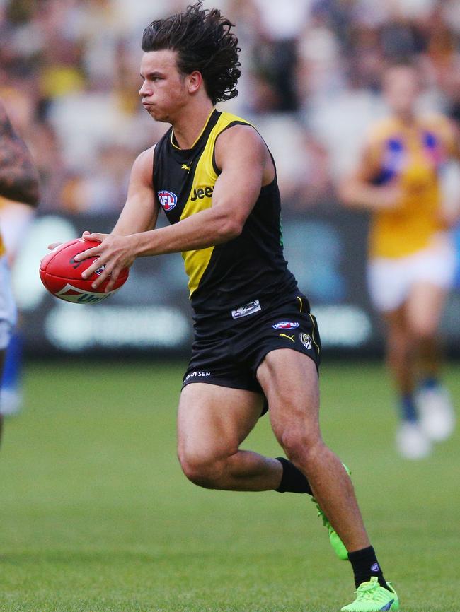 Daniel Rioli in action against West Coast.